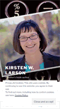 Mobile Screenshot of kirsten-w-larson.com